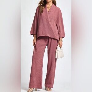 Dear Scarlett Boundless Travel Set Size M Mauve/Rose Color NWT Wrap Style Design